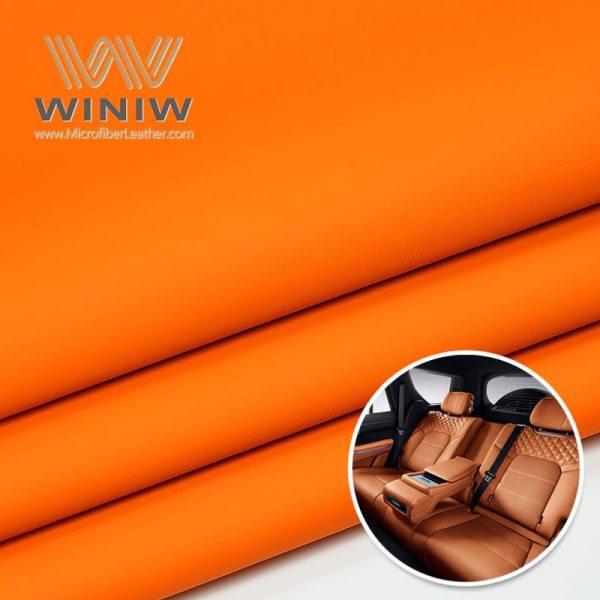 0.6mm Easy To Clean Pu Faux Leather Material Automotive Upholstery Material - WINIW Automotive Leather - Image 5