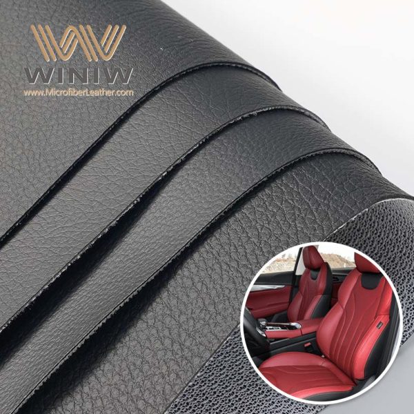 Microfiber Textured Leather Fabric For Car Seat