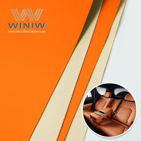 1.0mm Anti-Mildew PU Microfiber Leather Material For Making Automotive Seat Upholstery Material - WINIW Automotive Leather - Image 5