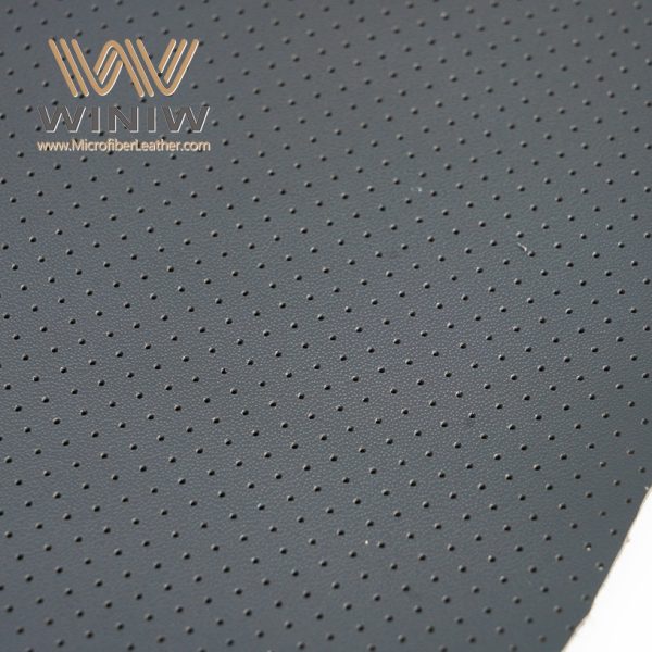 1.2mm Perforated Microfiber PU Leather For Car Upholstery - Image 4
