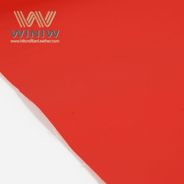 1.2mm Red Micro Fiber Upholstery Leather Material For Car Seats - Image 4