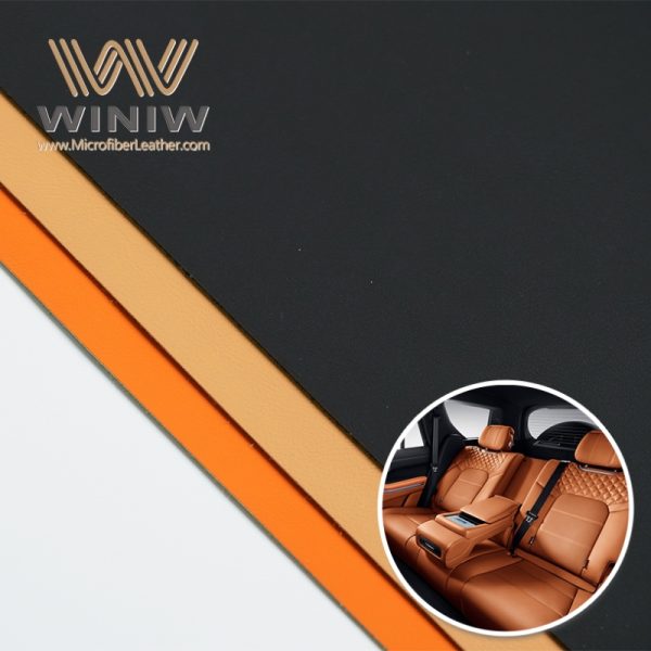Microfiber PU Leather Auto Upholstery Fabric