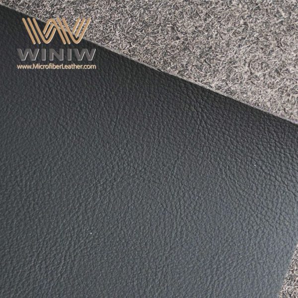 Black Synthetic Car Seat Leather Micro Fiber Upholstery Fabric Material - Image 4