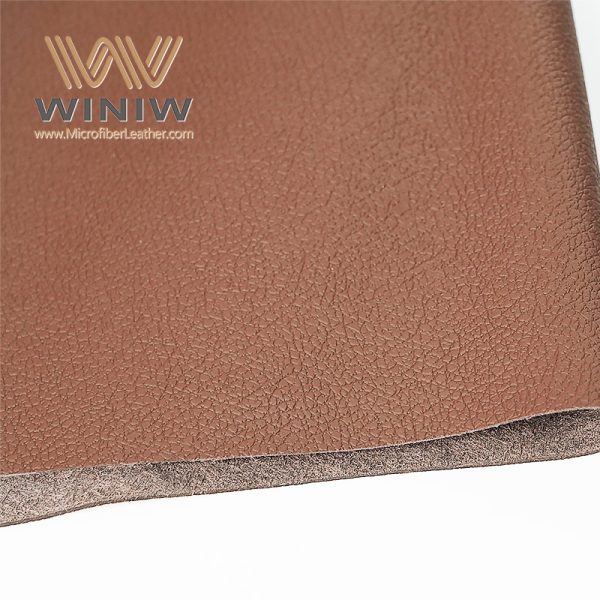 Brown Micro Aritificial Leather Interiors Leather Automotive Upholstery Fabric - Image 4