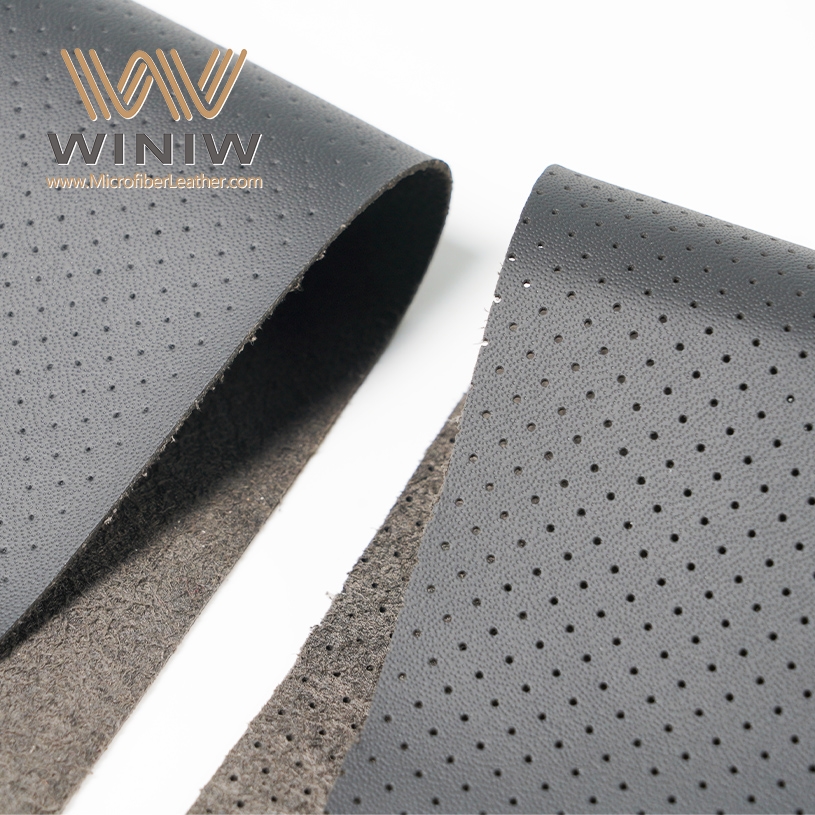 Perforated Durablend Leather Fabric Manufacturers micro PU material car interior leather seats fabric is a wonderful.