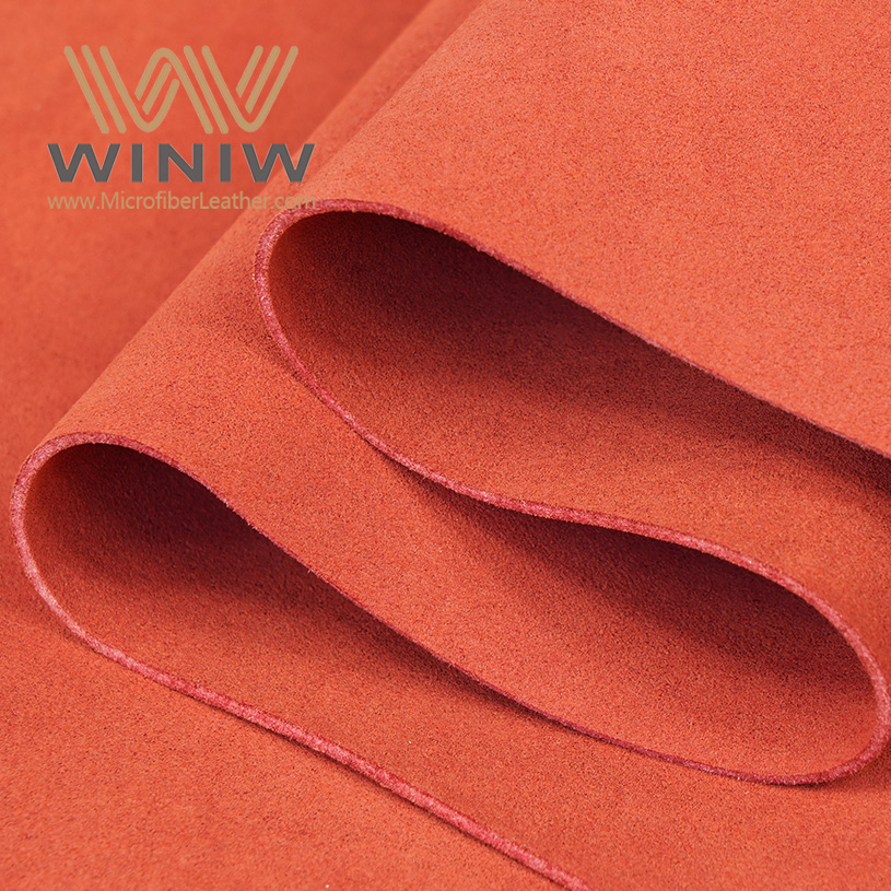 Soft PU Leather Waterproof Suppliers Strong-Wearing Red S uede L eather preserves its integrity and durability very well